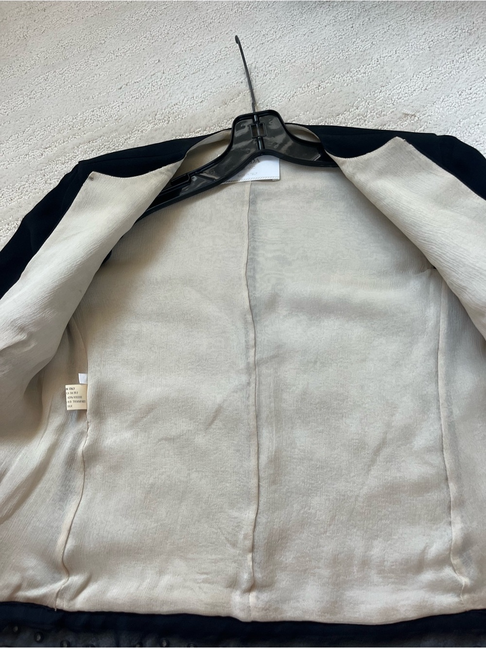Vintage Prada Runway Silk Jacket Eyelet Trim - Picture 15 of 15